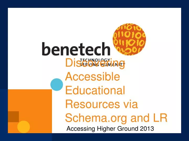 discovering accessible educational resources via schema org and lr
