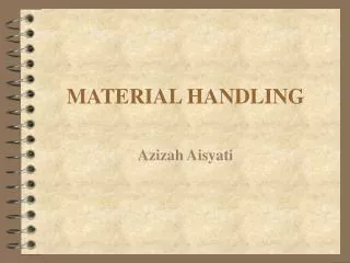 material handling