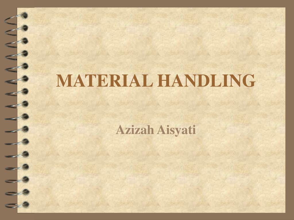 PPT - MATERIAL HANDLING PowerPoint Presentation, free download - ID:3254104