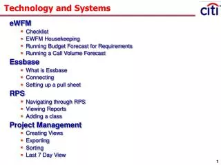 Technology and Systems