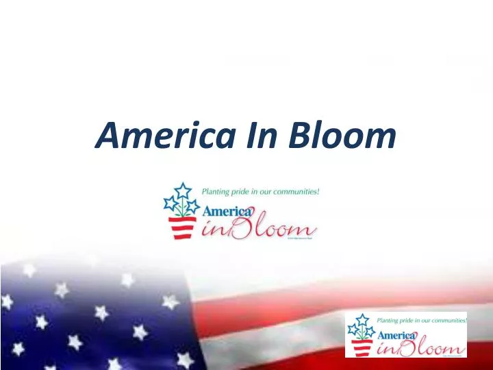 america in bloom