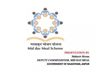 PRESENTATION BY Mahavir Meena DEPUTY COMMISSIONER, MID DAY MEAL GOVERNMENT OF RAJASTHAN, JAIPUR