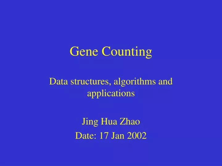 gene counting