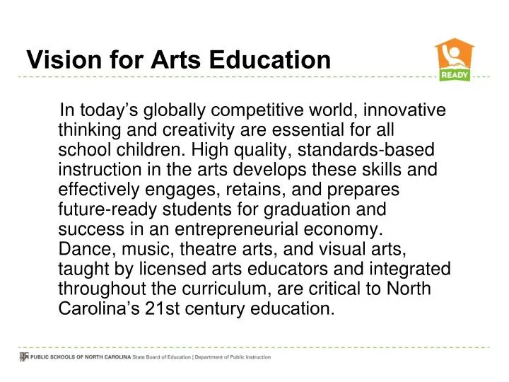 vision for arts education