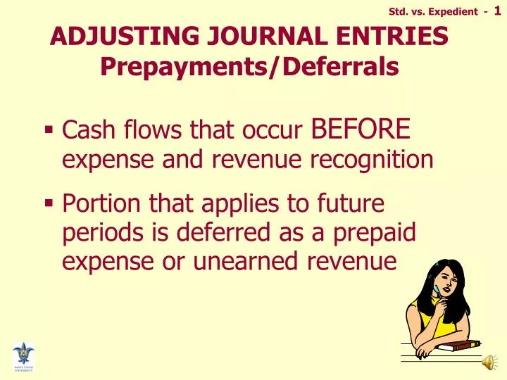 adjusting journal entries prepayments deferrals