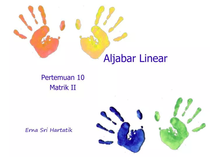 aljabar linear