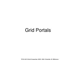 Grid Portals