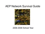 Essential AEP Network Survival Guide for 2008-2009 School Year - slide 1