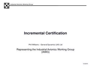 Incremental Certification