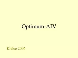 Optimum-AIV Kielce 2006