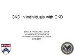 CKD in individuals with CKD - slide 1