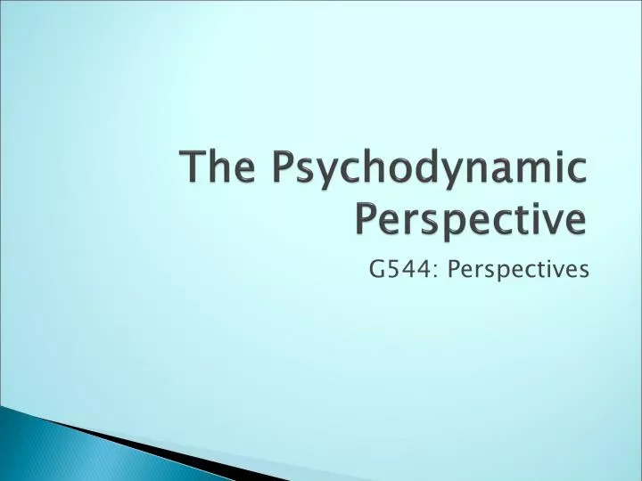 the psychodynamic perspective