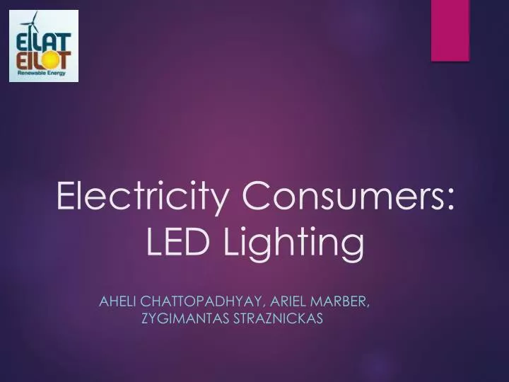 electricity consumers led lighting