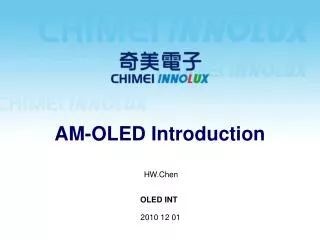 AM-OLED Introduction