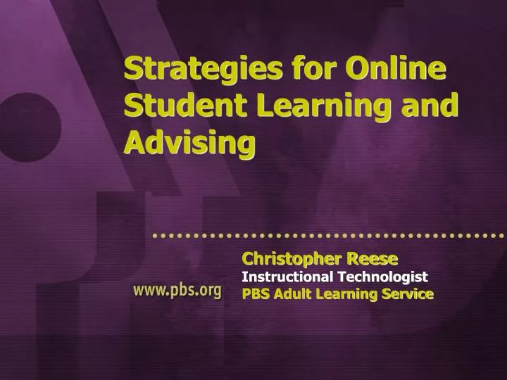 strategies for online student learning and advising
