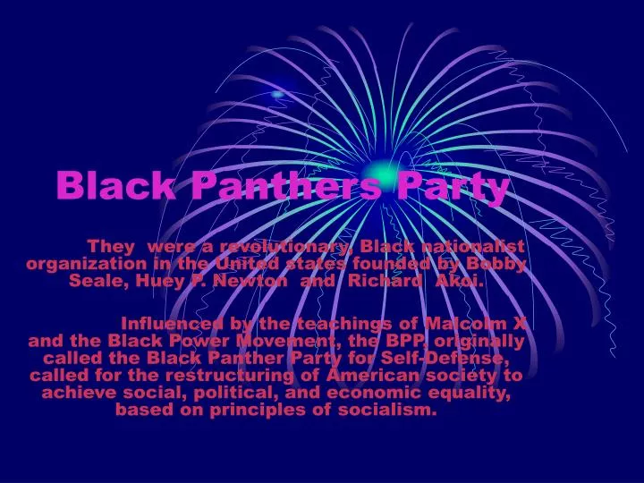black panthers party