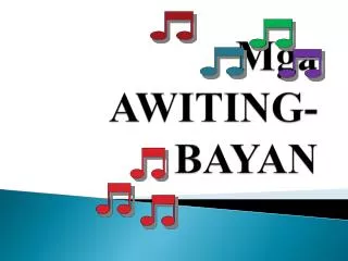 mga awiting bayan