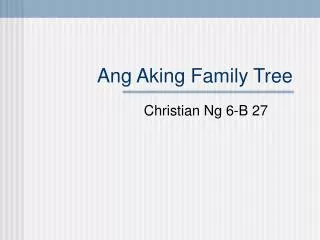 ang aking family tree