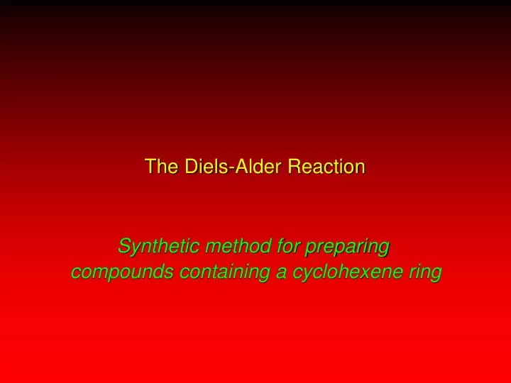 the diels alder reaction