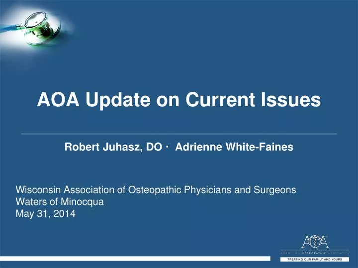 aoa update on current issues