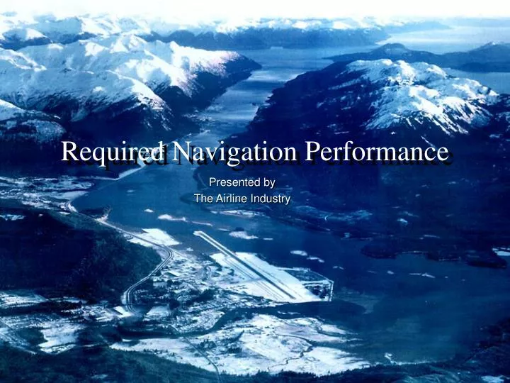 required navigation performance