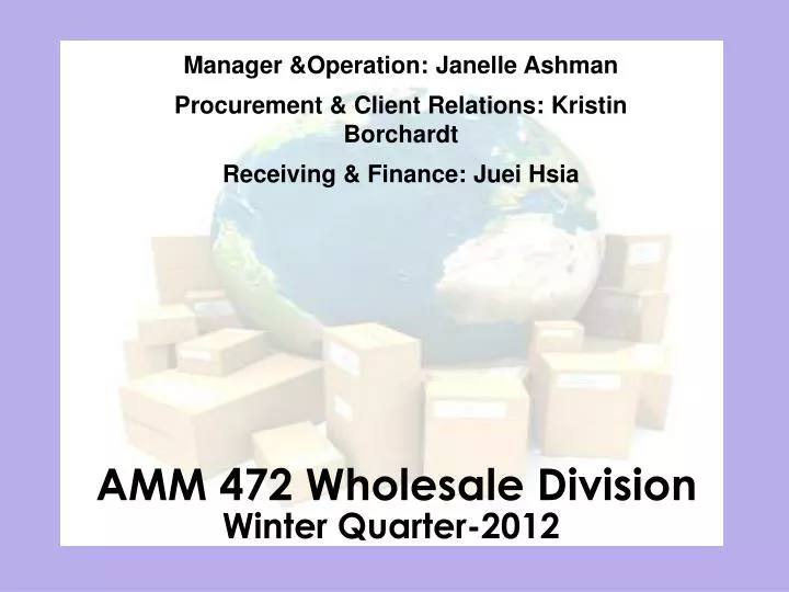 amm 472 wholesale division