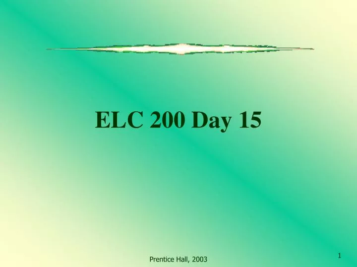 elc 200 day 15
