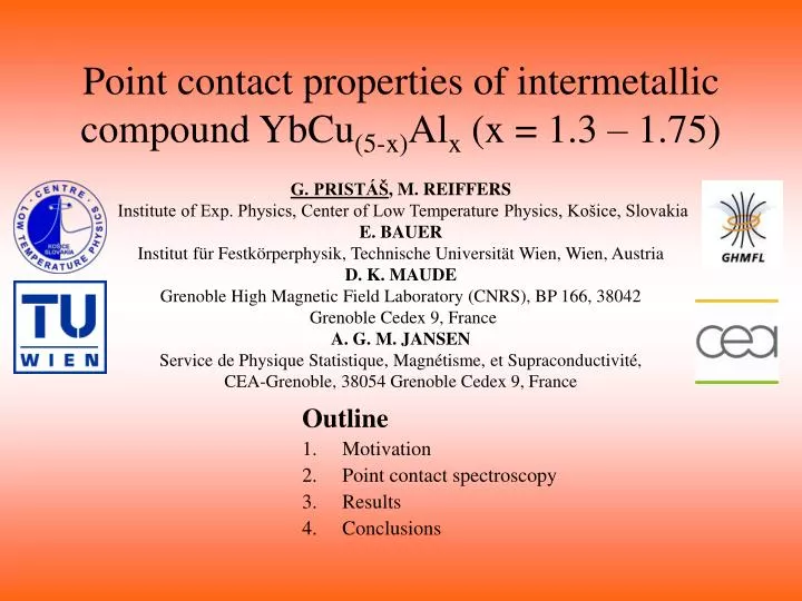 point contact properties of intermetallic compound ybcu 5 x al x x 1 3 1 75