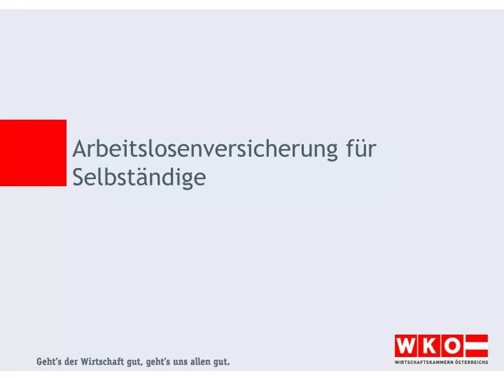 arbeitslosenversicherung f r selbst ndige