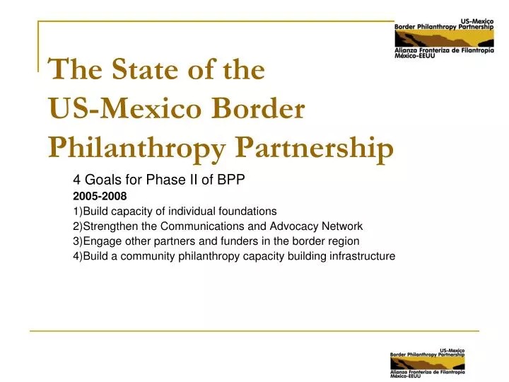 the state of the us mexico border philanthropy partnership
