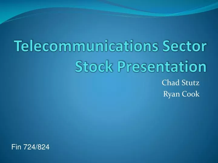 telecommunications sector stock presentation