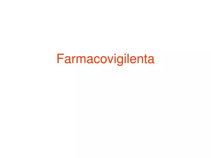 farmacovigilenta