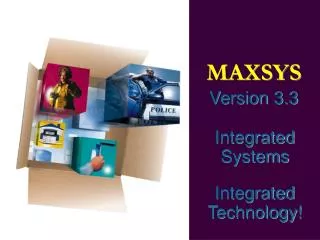 MAXSYS Version 3.3