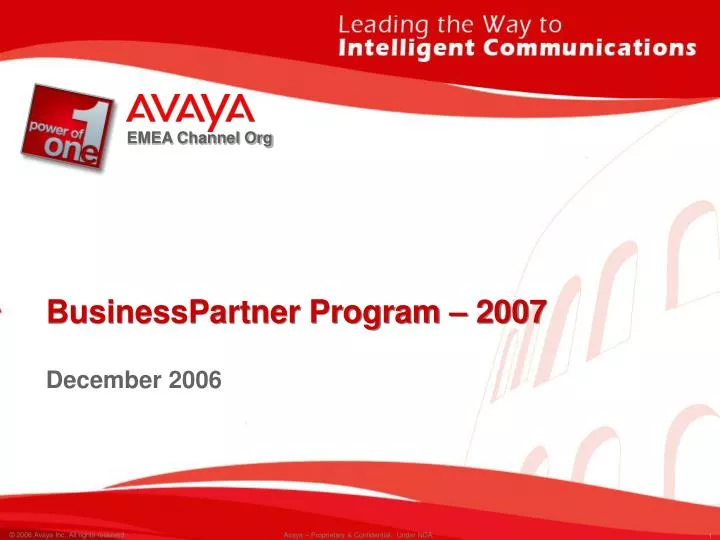 businesspartner program 2007