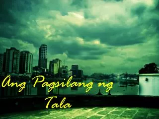ang pagsilang ng tala
