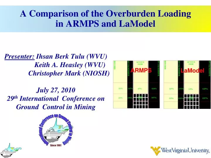 a comparison of the overburden loading in armps and lamodel