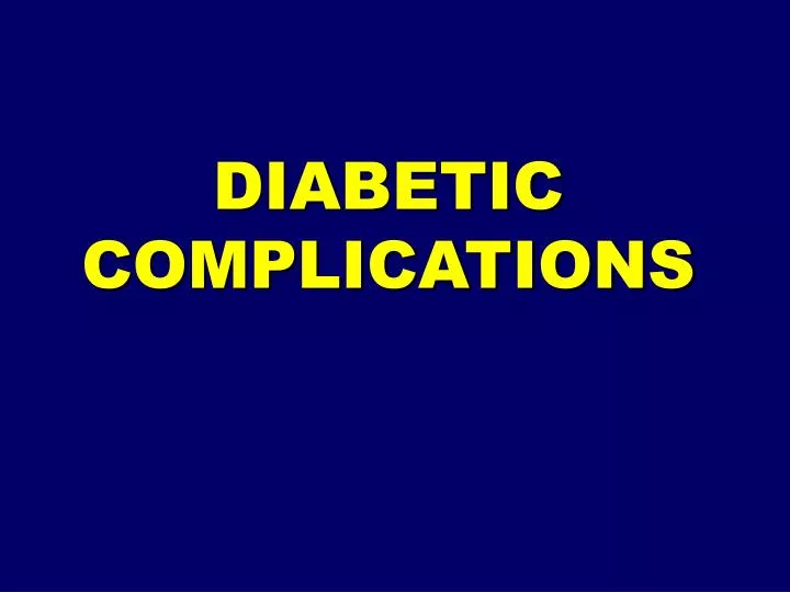 diabetic complications