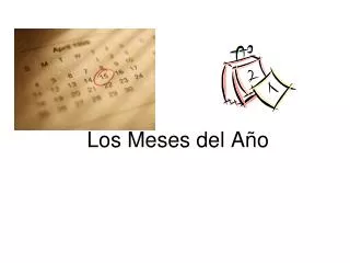 los meses del a o