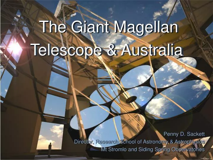 the giant magellan telescope australia