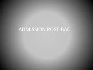 admission post bac
