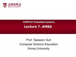 Lecture 7. AMBA