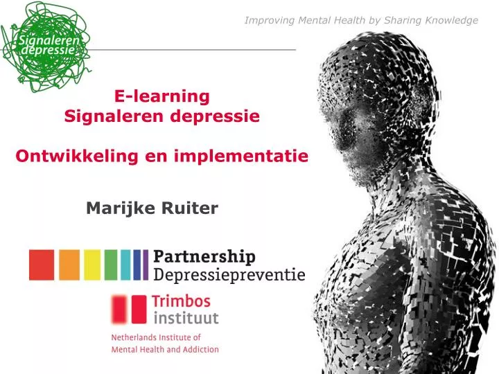e learning signaleren depressie ontwikkeling en implementatie