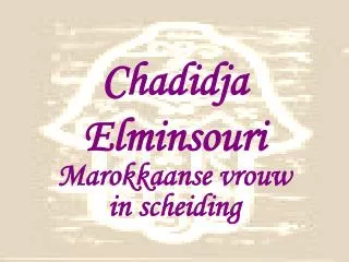 chadidja elminsouri