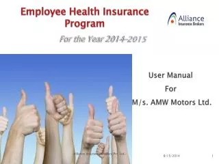 User Manual For M/s. AMW Motors Ltd.