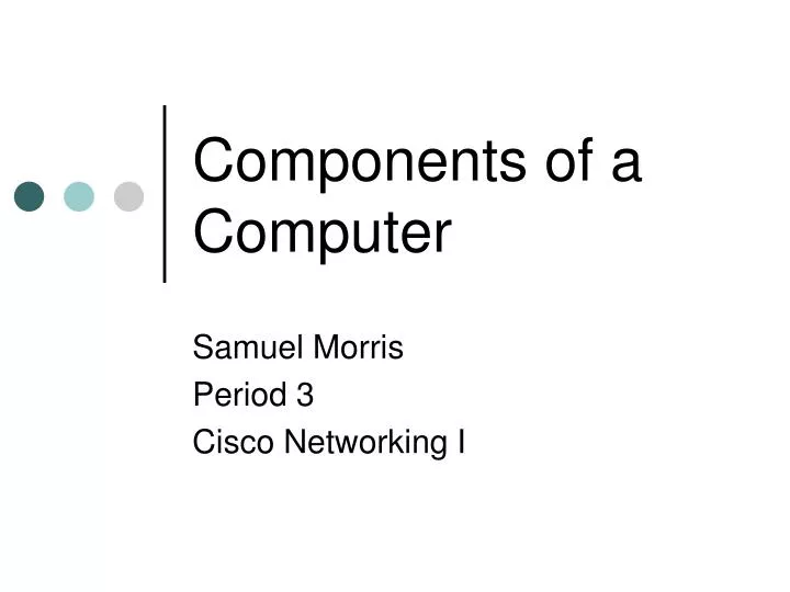 components of a computer