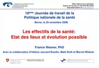 les effectifs de la sant etat des lieux et volution possible