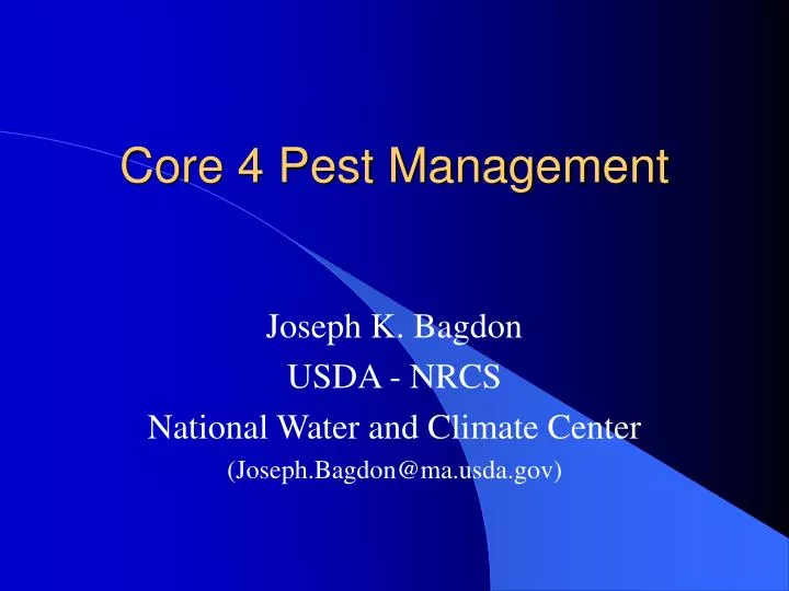 core 4 pest management