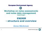 Overview of the European Noise Data Management Workshop: Key Proposals and Structures - slide 1