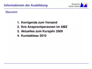 bersicht