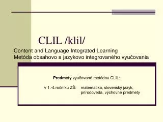 CLIL /klil/